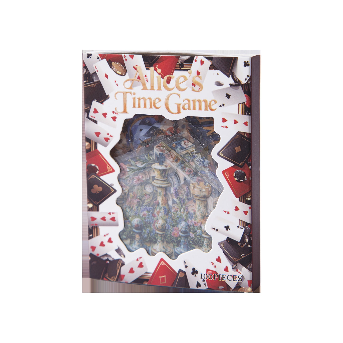 100 Pcs Poker Themed PET Stickers ALSSJ