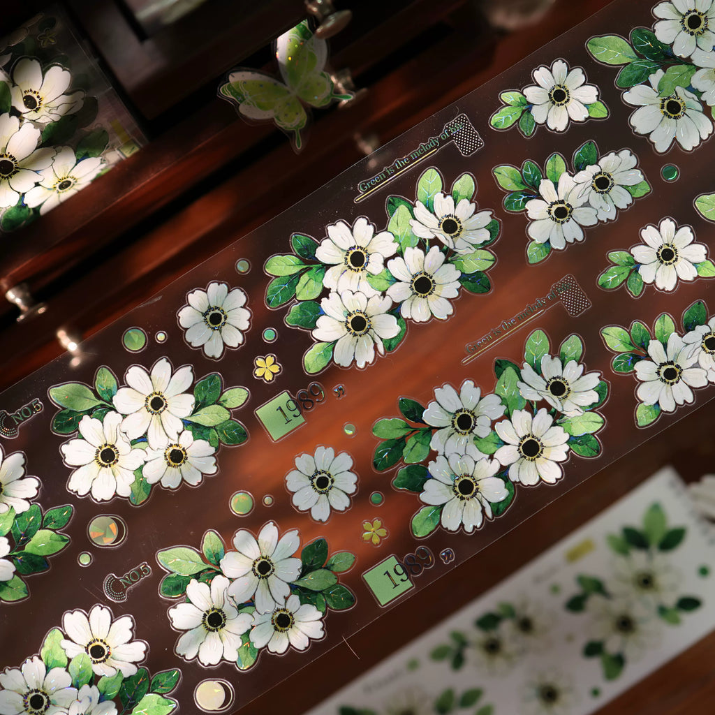 Floral Decorative Tape Rolls- Vernal Meadow