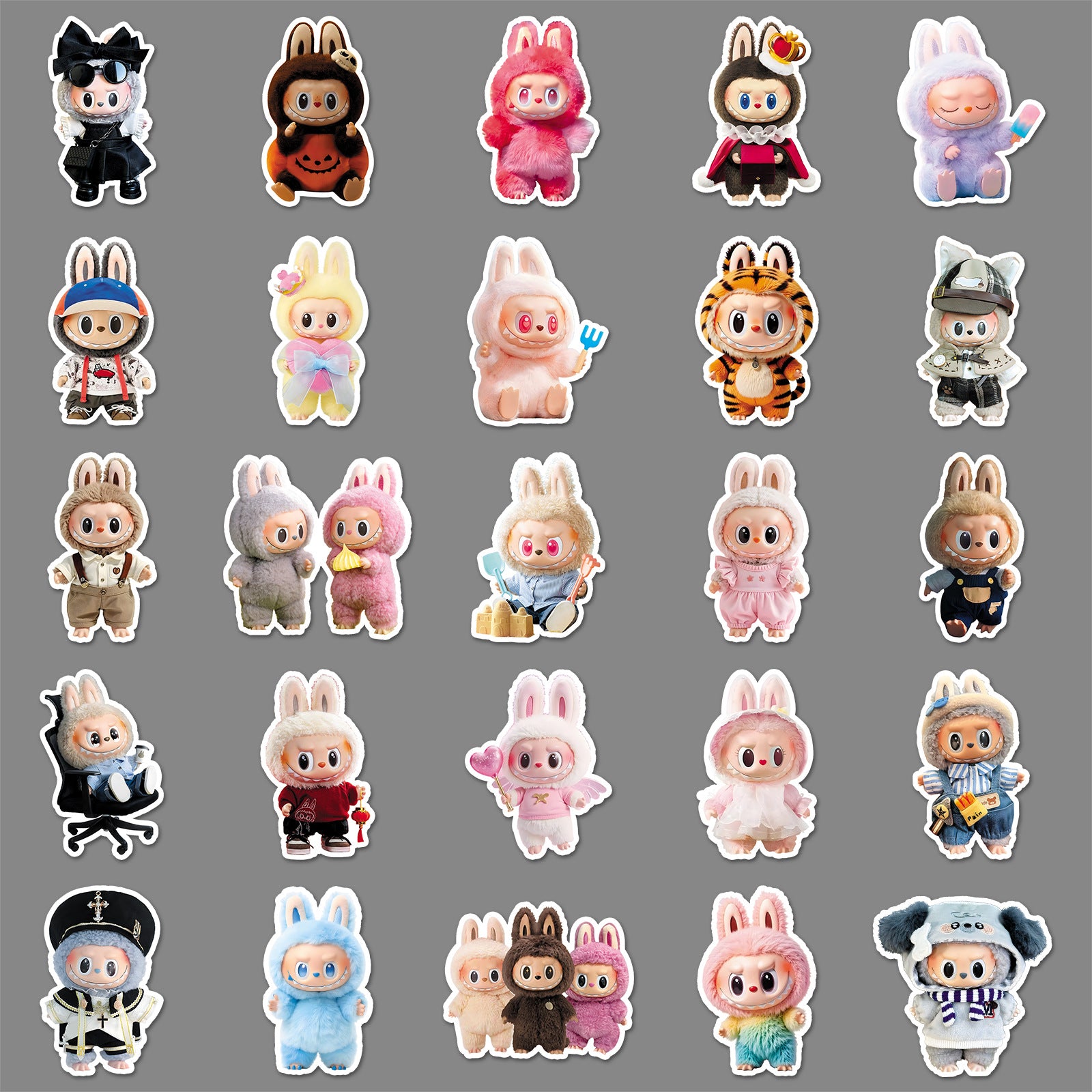 50Pcs Playful Monster Friends Vinyl Stickers LBB04