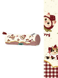 Strawberry Kitten Artisan Canvas Barrel Pencil Case
