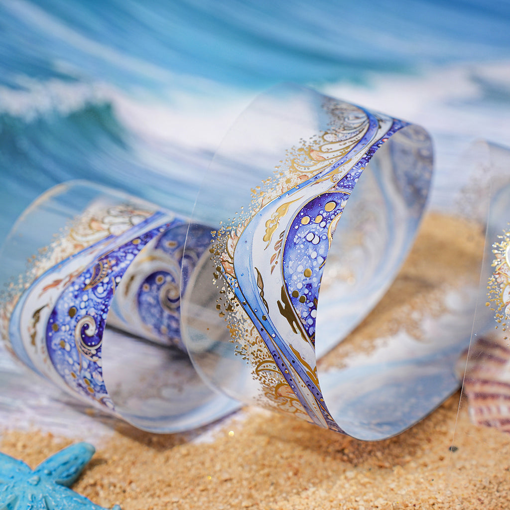 1 Roll Glitter Spindrift PET Tape XHLH