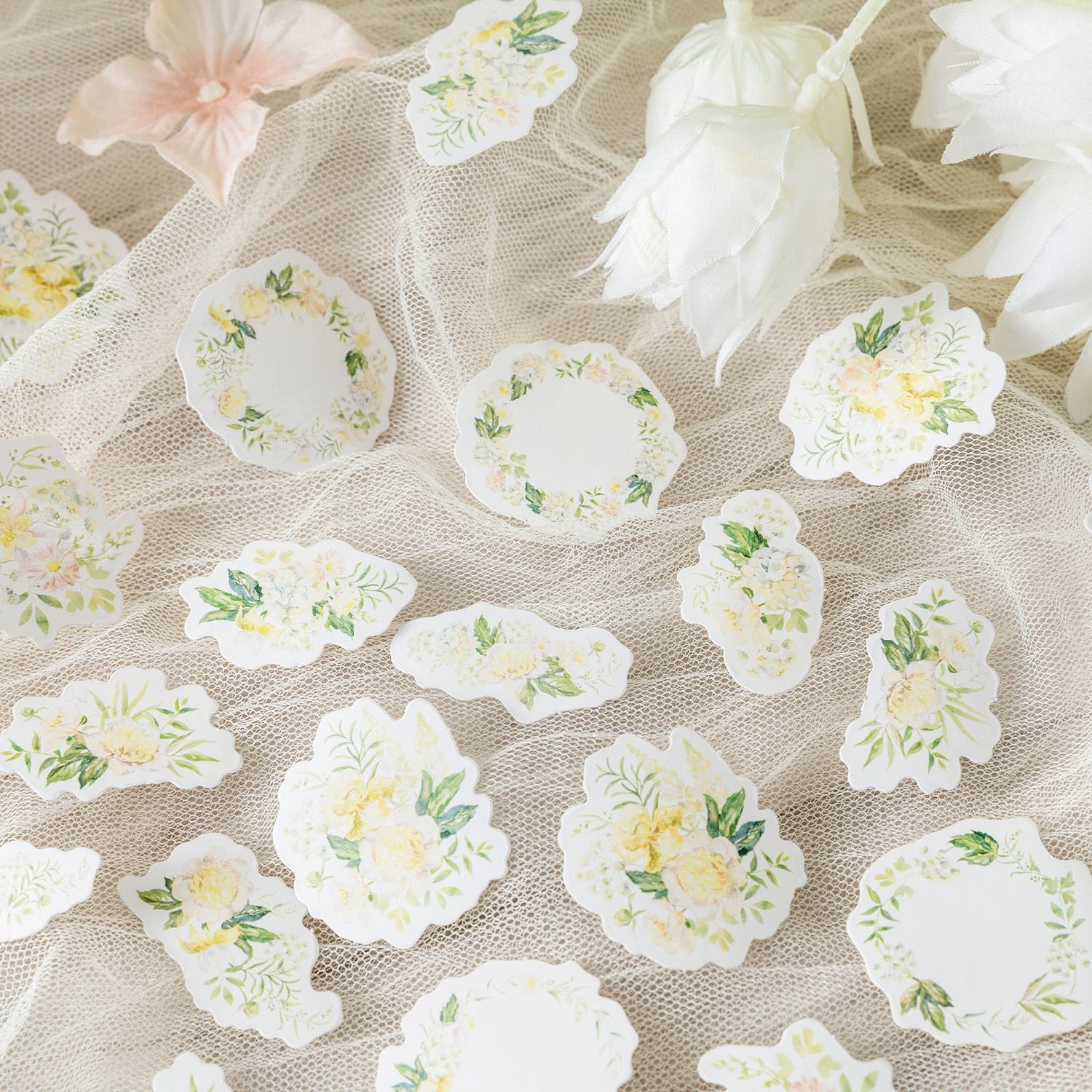 45 Pcs Small Wreath Stickers LMYH