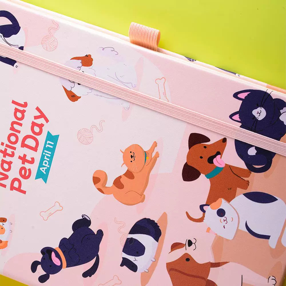 Art Series A5 Hardcover  Notebook - National Pet Day