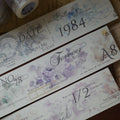 Floral Decorative Tape Rolls- Pastel Film Base