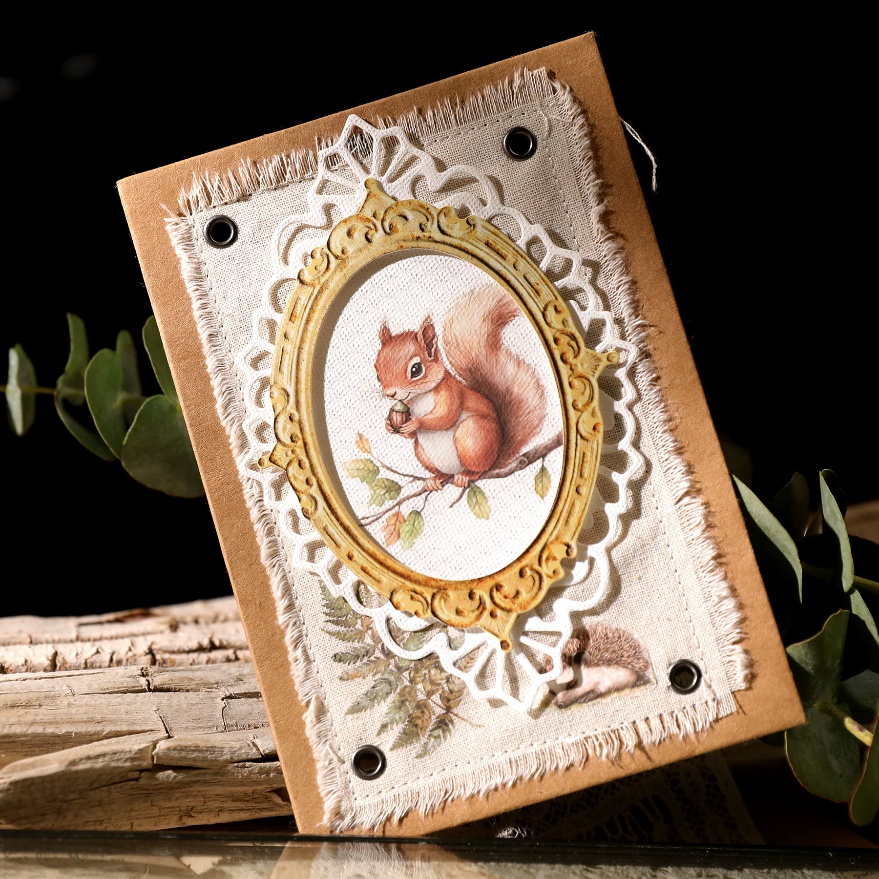 3 Sheets Rub on Stickers - Woodland