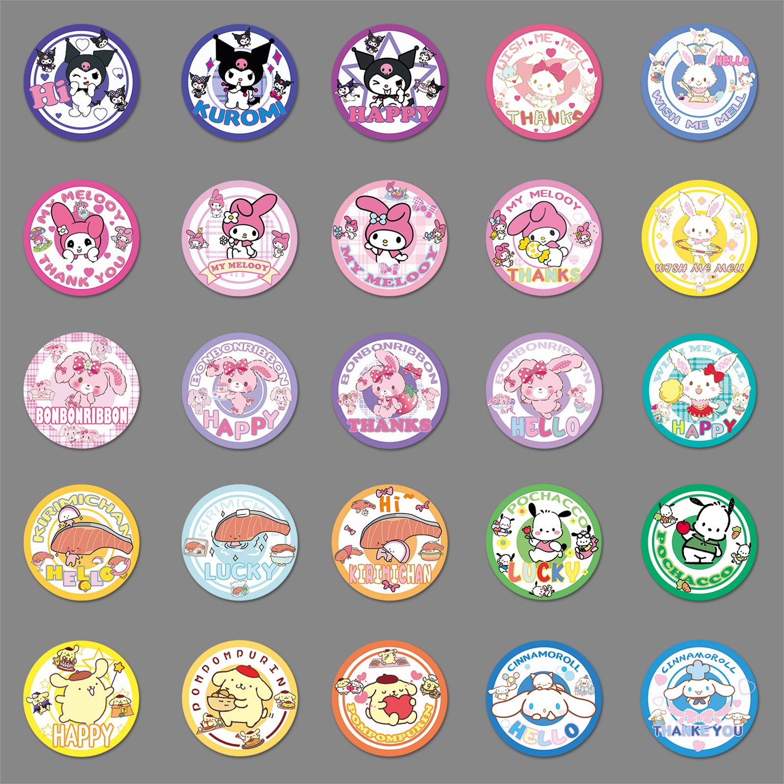 50Pcs Kawaii Waterproof Vinyl Stickers SRO136
