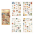 4 Pcs Everyday Journal PET Stickers - Home Life