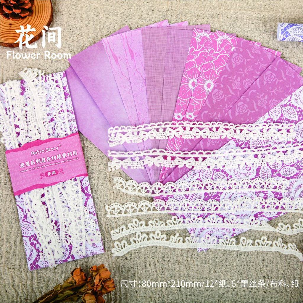 18 Pcs Creative Junk Journal Supplies Kit LMXL