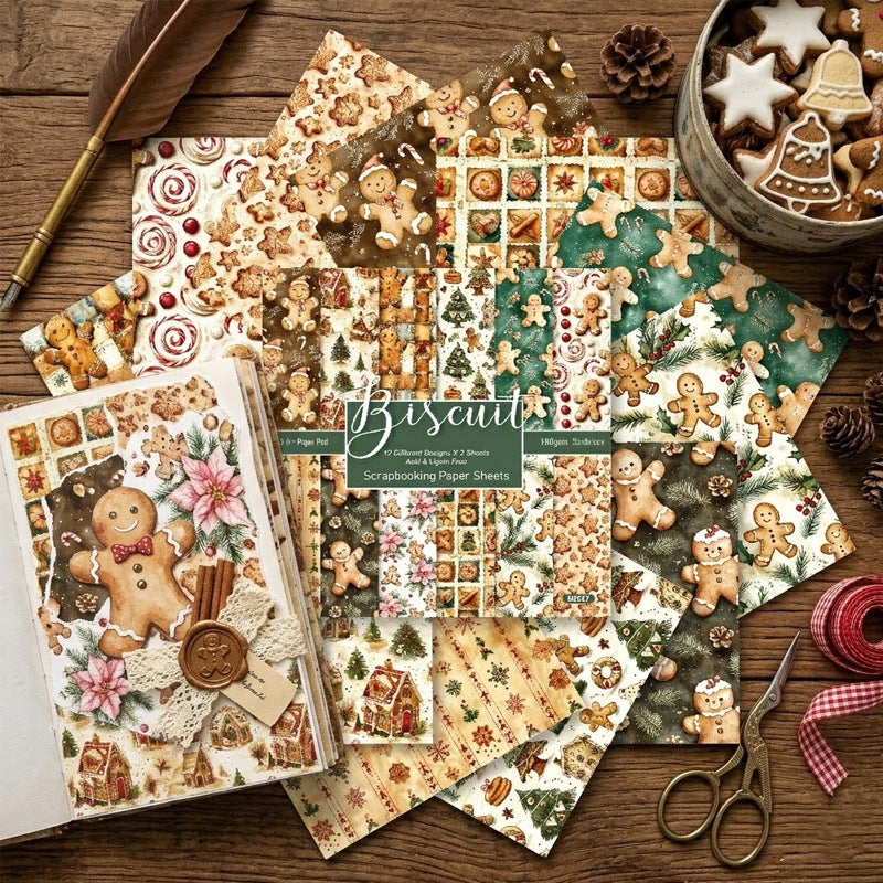 6 inch Biscuit Scrapbook Paper Pad SKP2617