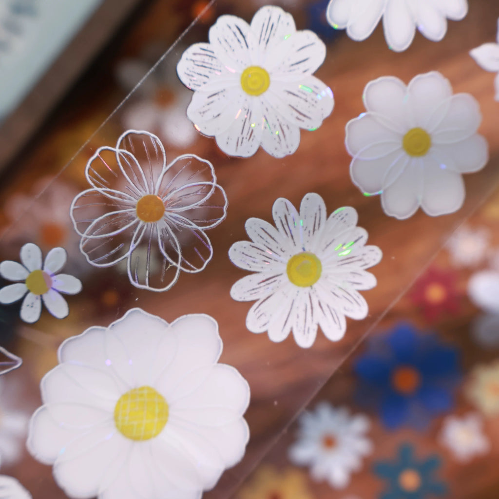Floral Decorative Tape Rolls- Velvet Petals