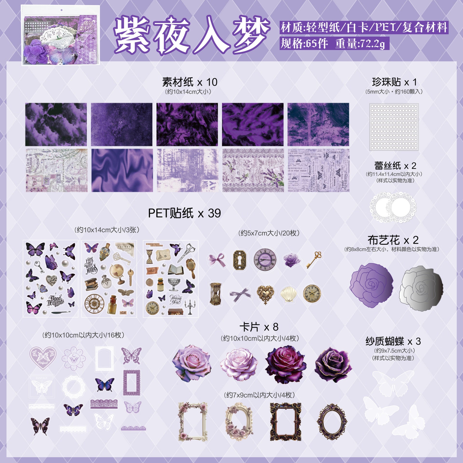 65 Pcs Itabag Supplies Kit XWHD
