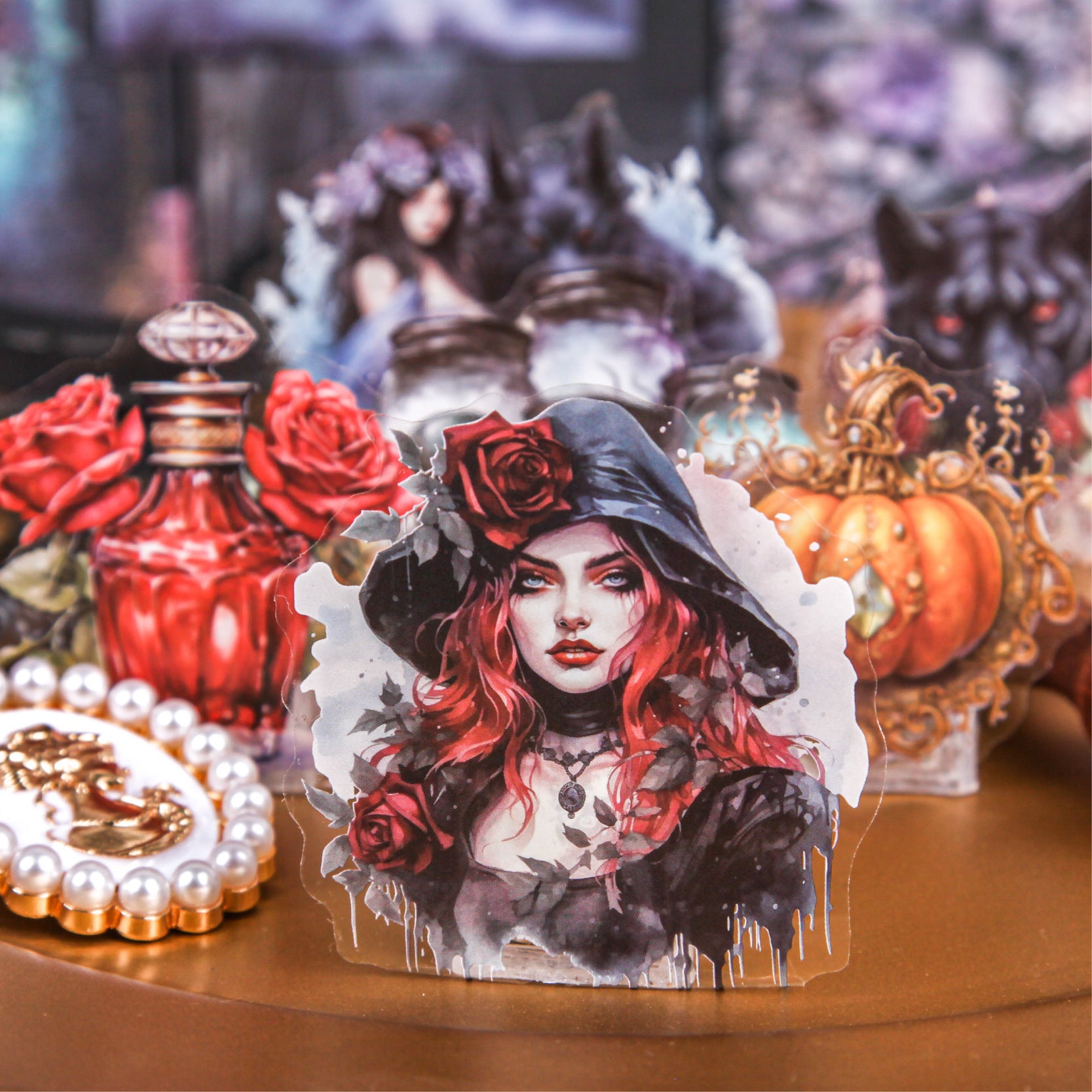 27 Pcs Gothic Theme Junk Journal Suppleis Kit GTXL