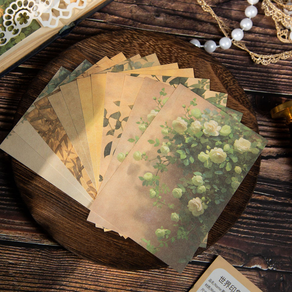 30 Pcs Vintage Background Paper SJYX
