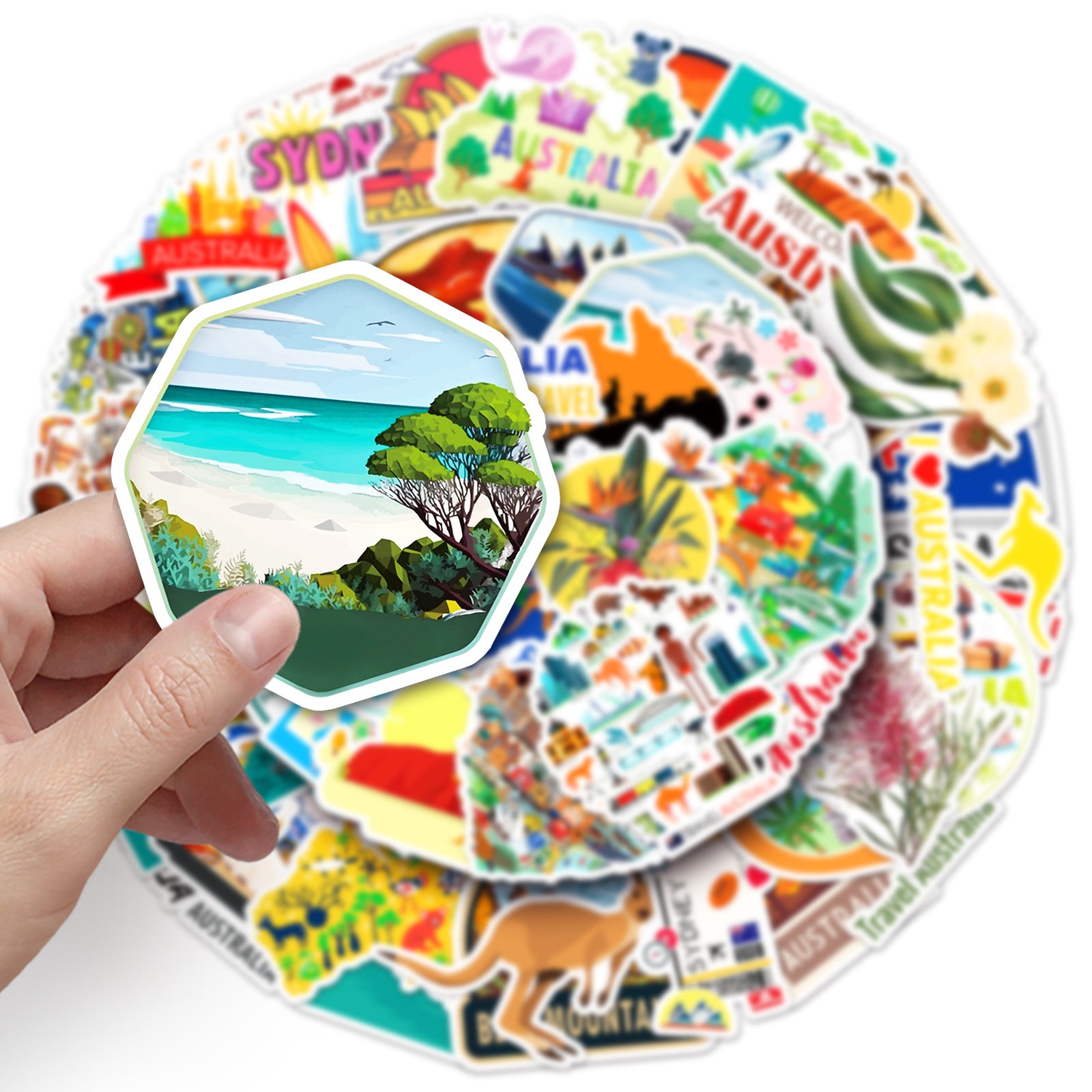 50Pcs Australia Travel Vinyl Stickers TRV11