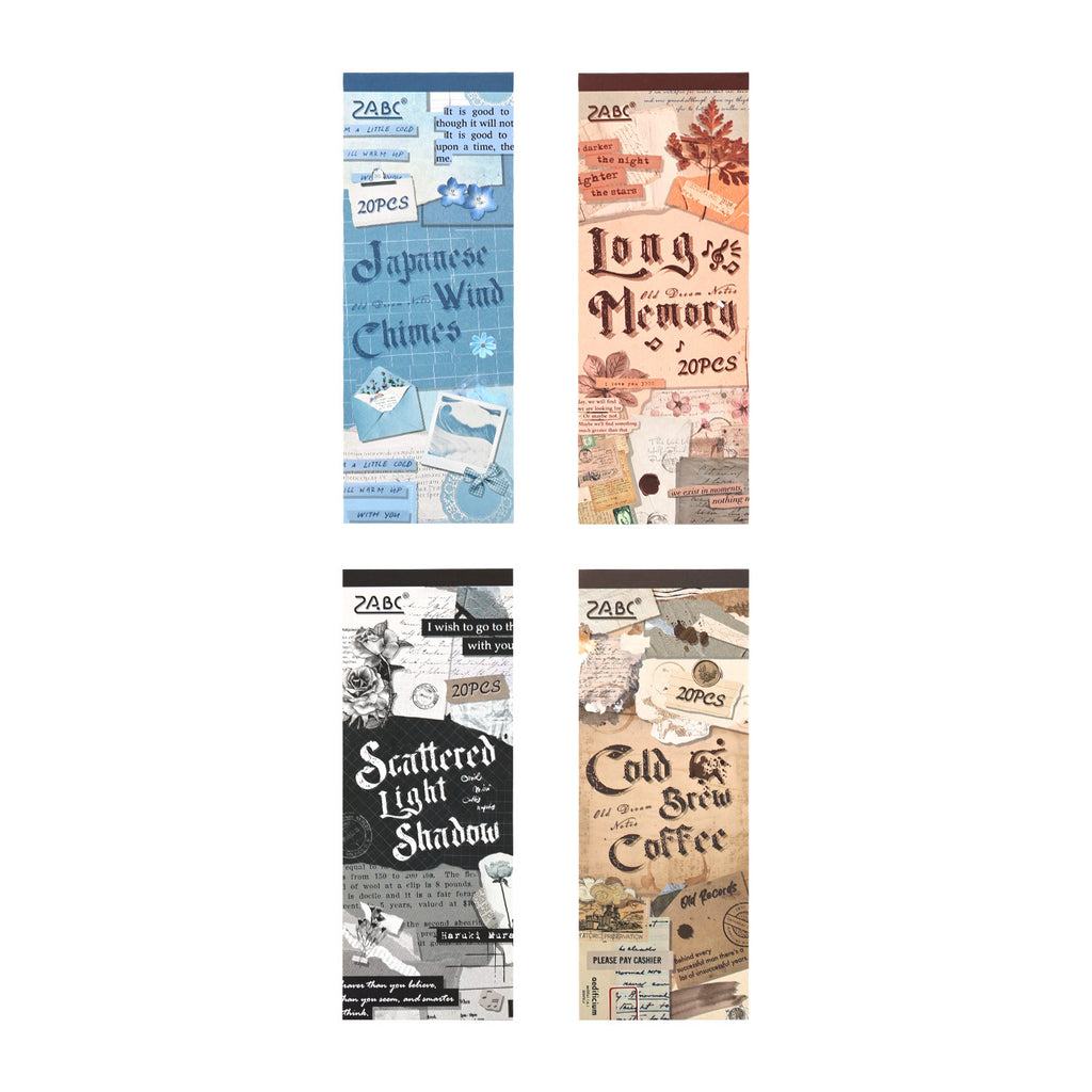 15 Sheets Vintage Collage Stickers Book JMSZ