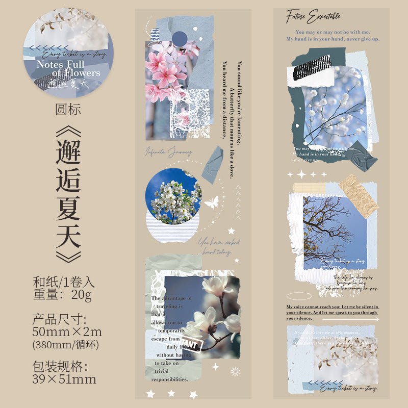 1 Roll Collage Die Cut PET Tape KMXHRJ