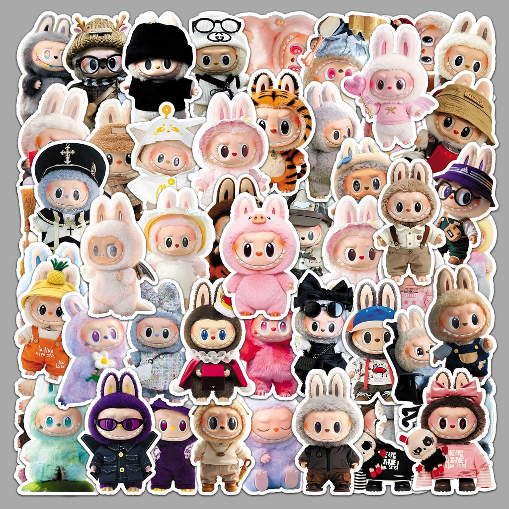 50Pcs Playful Monster Friends Vinyl Stickers LBB04
