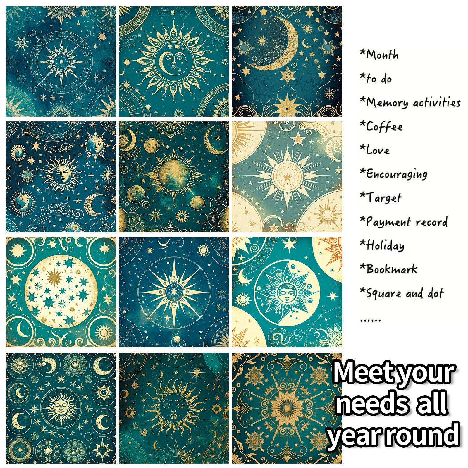 6 inch Tarot Starry Sky Scrapbook Paper Pad PA310