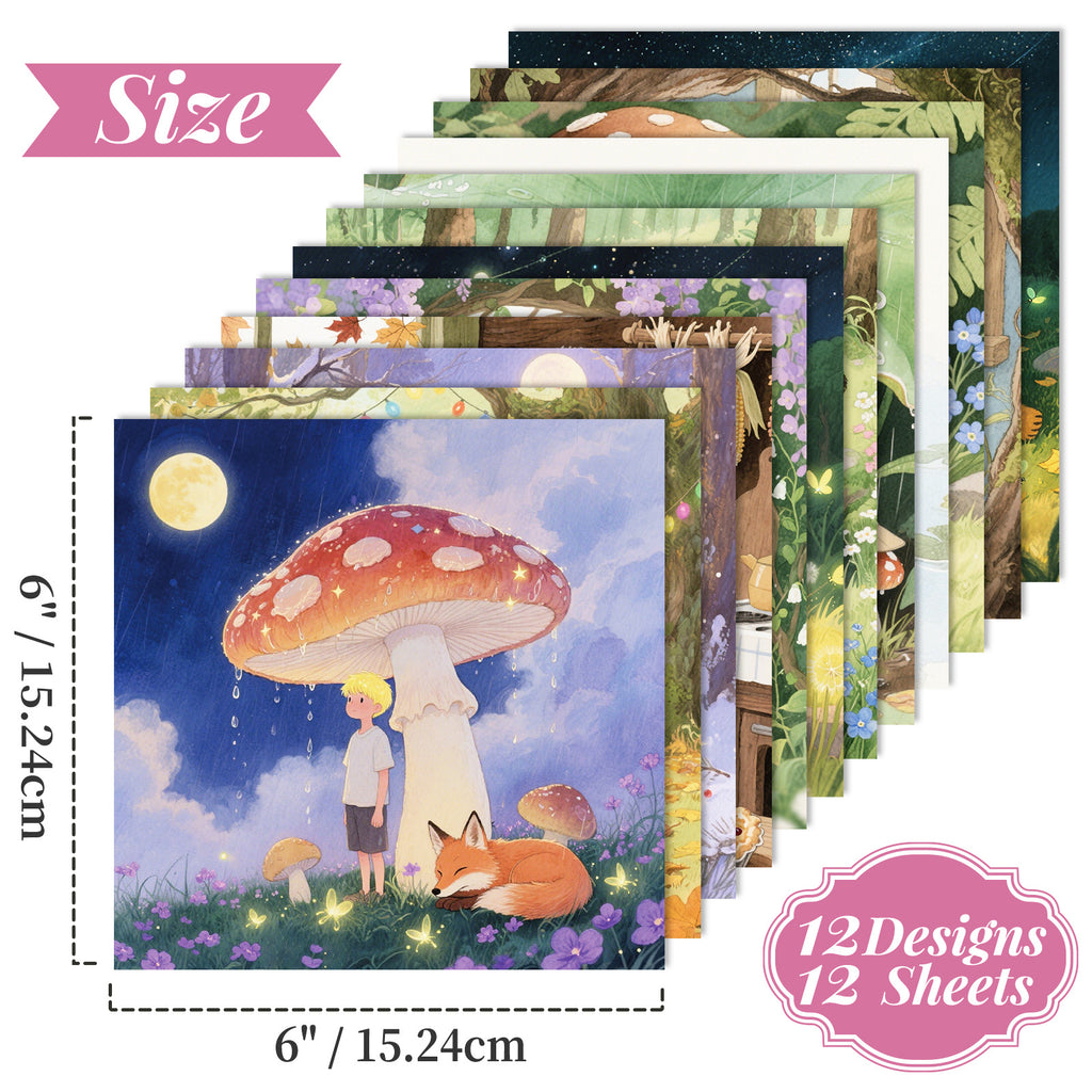 6 inch Cartoon Scrapbook Paper Pad PA946