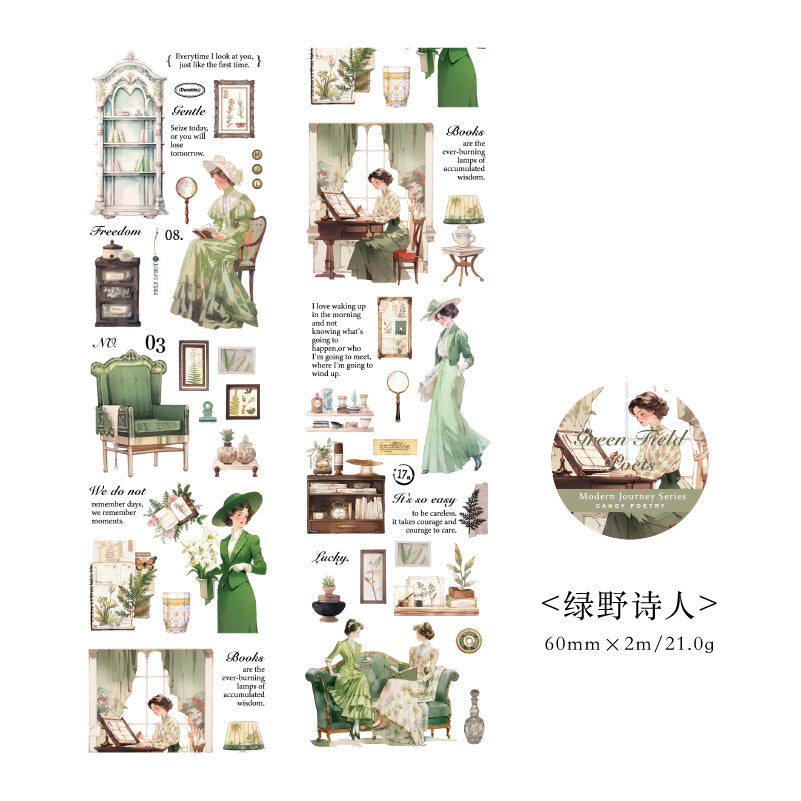 1 Roll Vintage Life PET Tape MDYJ