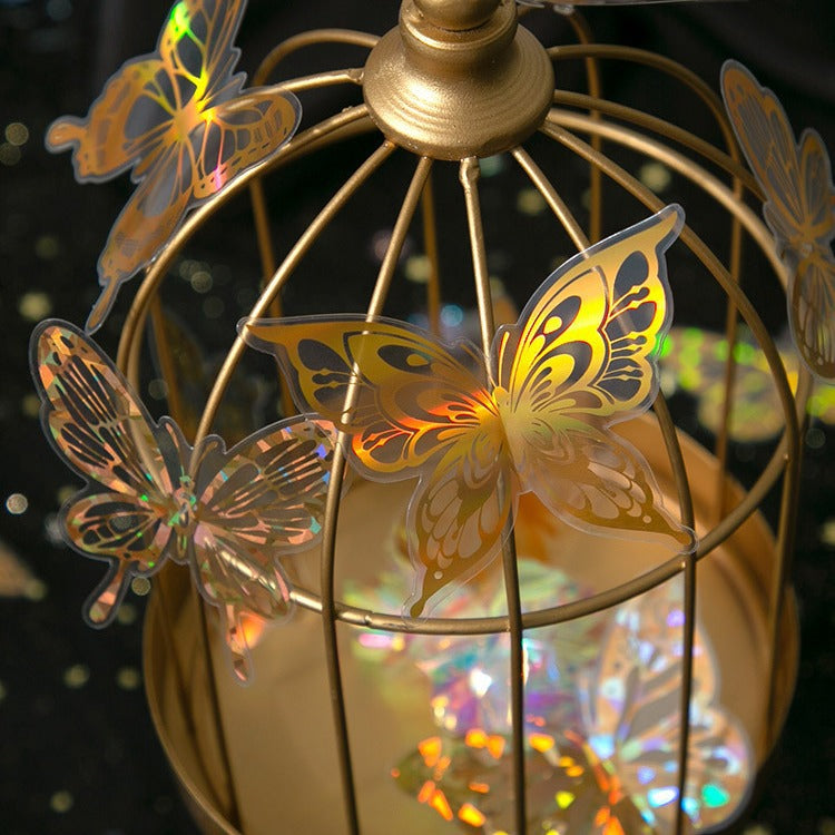 20 Pcs Holographic Butterfly Stickers FTLZM
