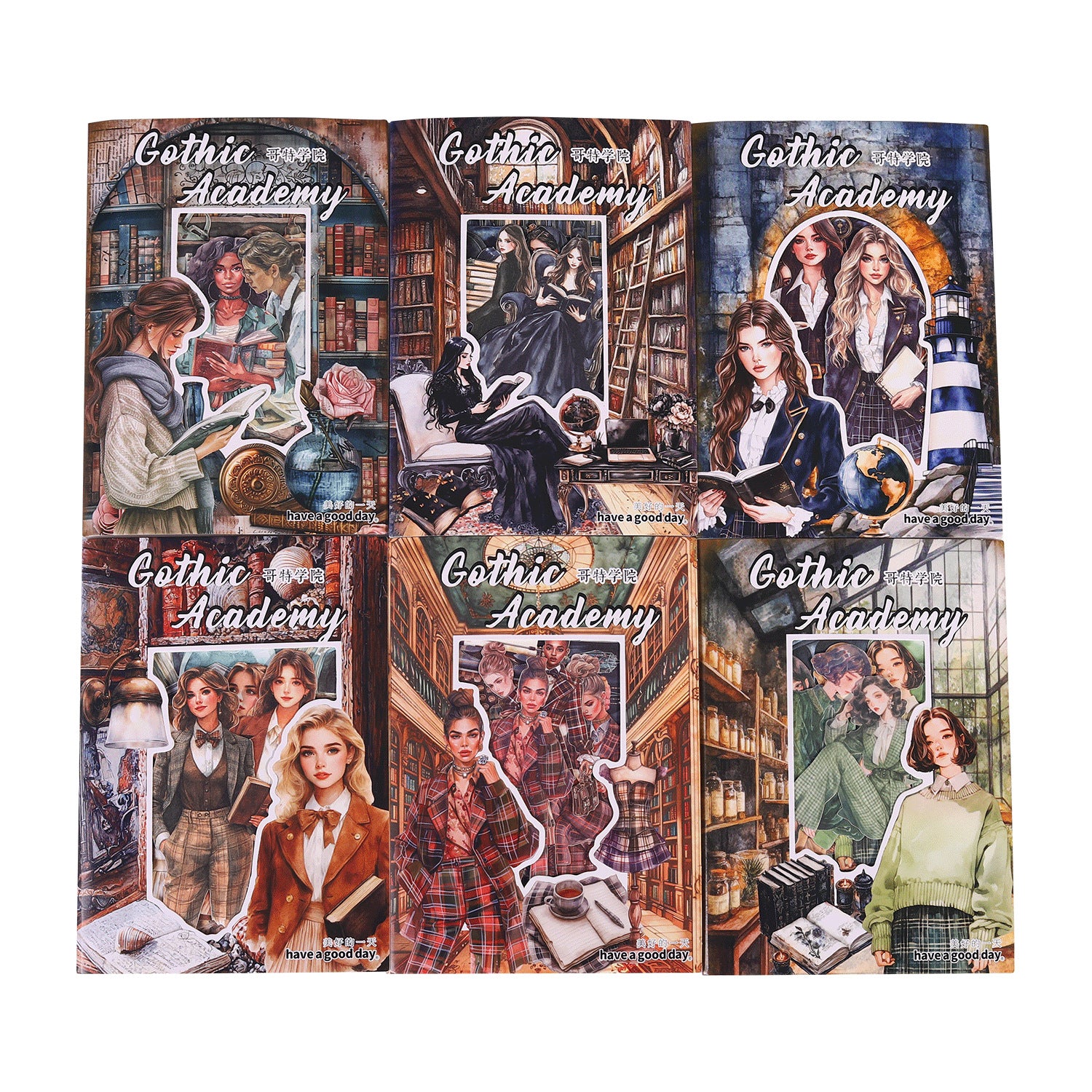 15 Pcs Dark Acadamy Journal Stickers GTXY