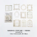 40 Pcs Hollow Window Scrapbook Paper FMZC