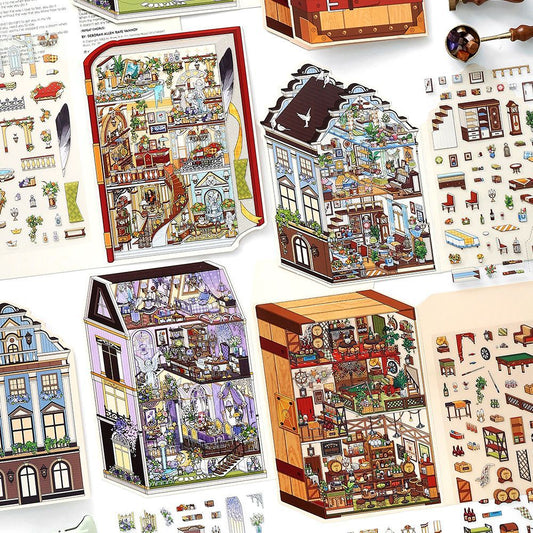 3D Loft Scene DIY Stickers Kit WDXW22