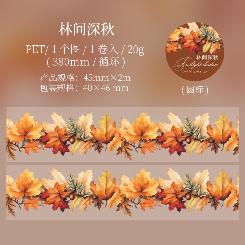 1 Roll Autumn Themed PET Tape HHQY
