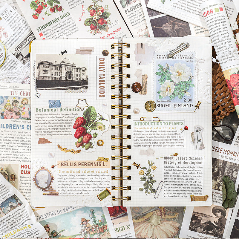 50 Pcs Junk Journal Paper MLCYLS