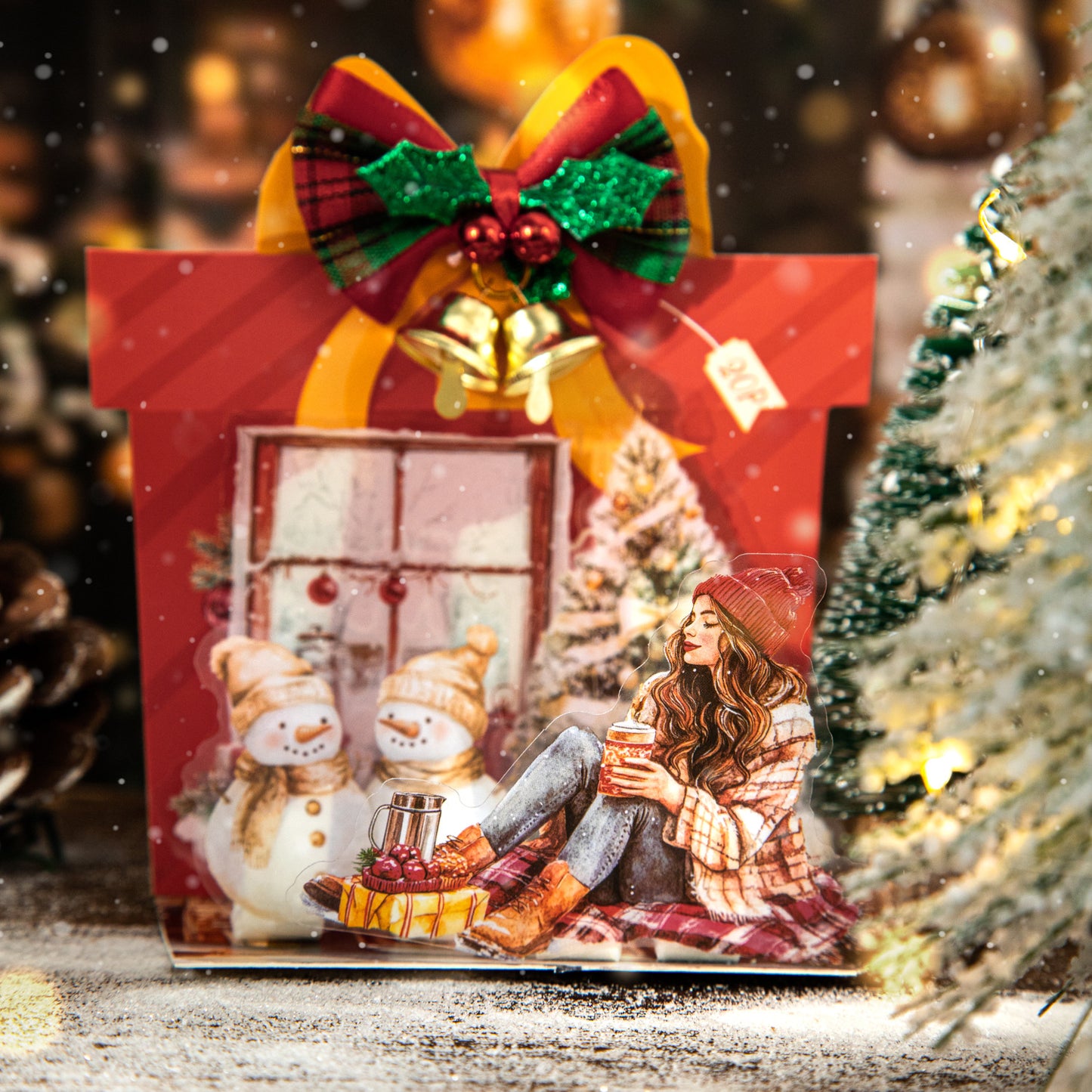 20 Pcs Christmas PET Stickers YQGSD