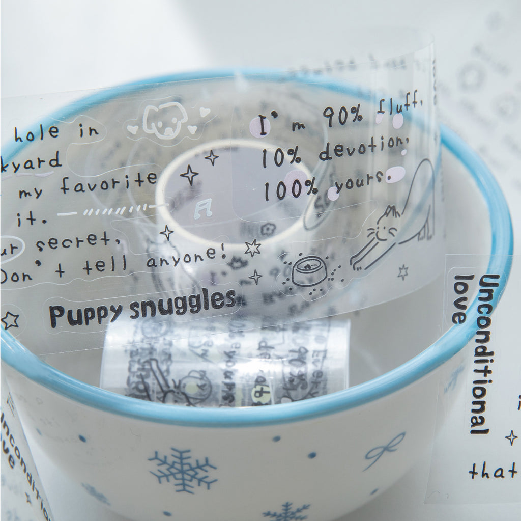 1 Roll Quote Words PET Stickers JDXT