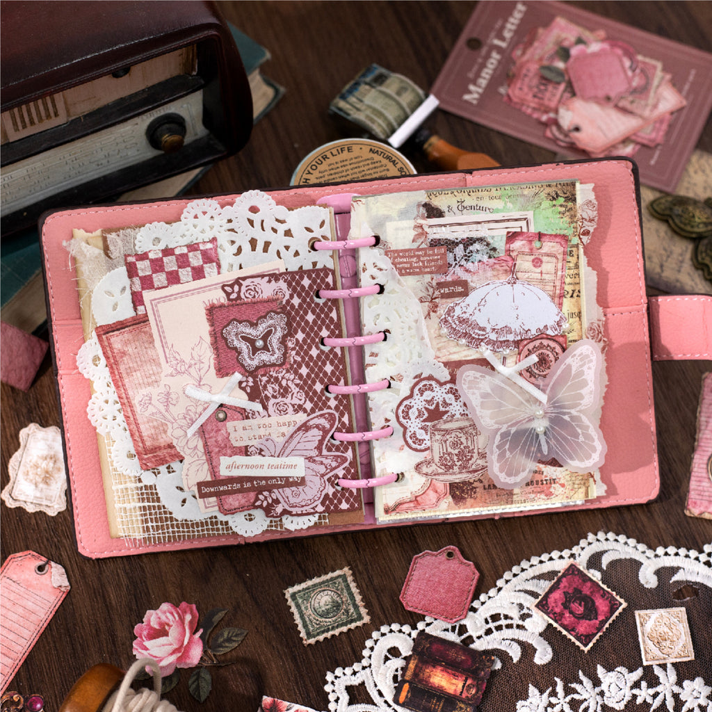 30 Pcs Vintage Journal Stickers ZYXJ
