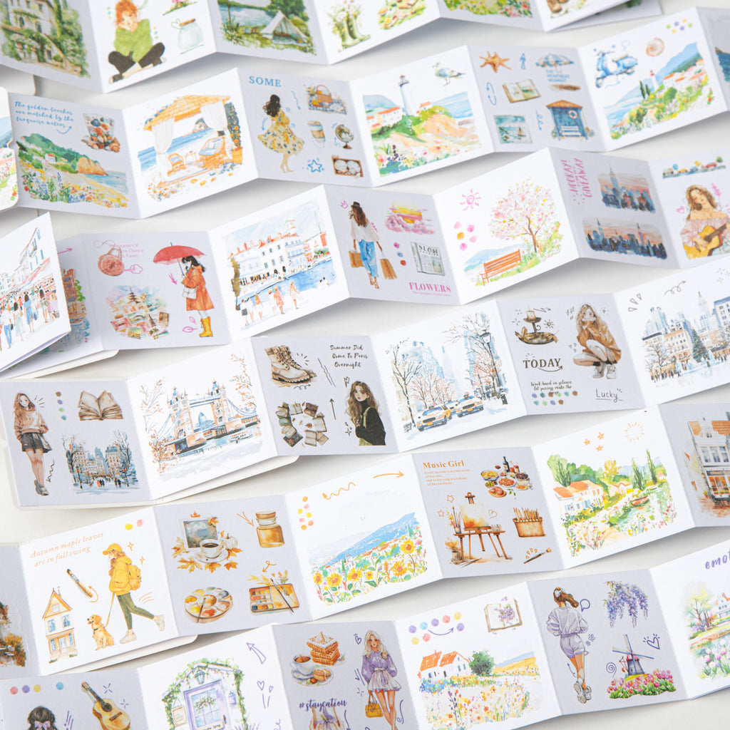10 Sheets Travel Washi Stickers LXHB