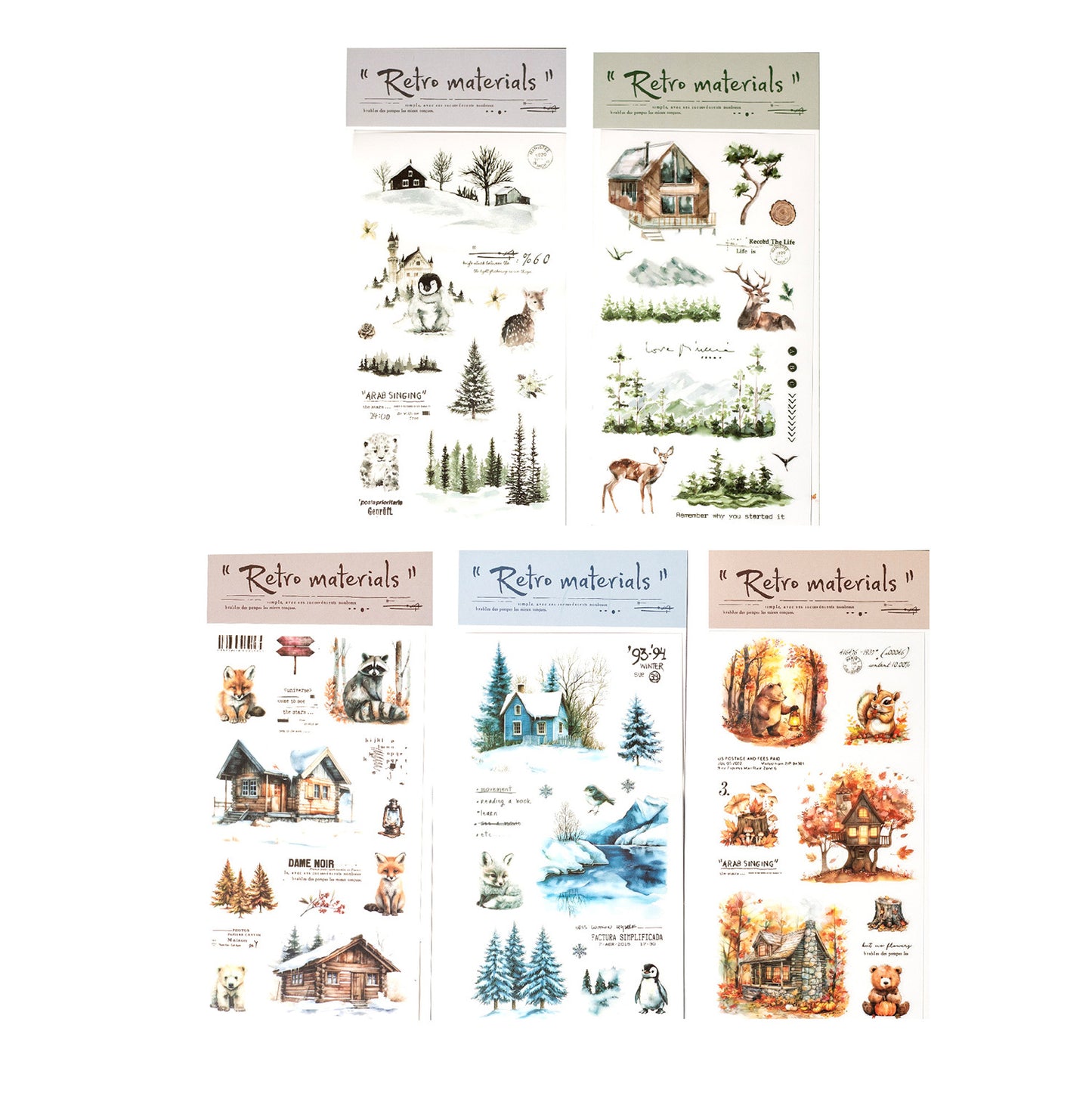 2 Sheets Seasonal Transfer Stickers RRDSG