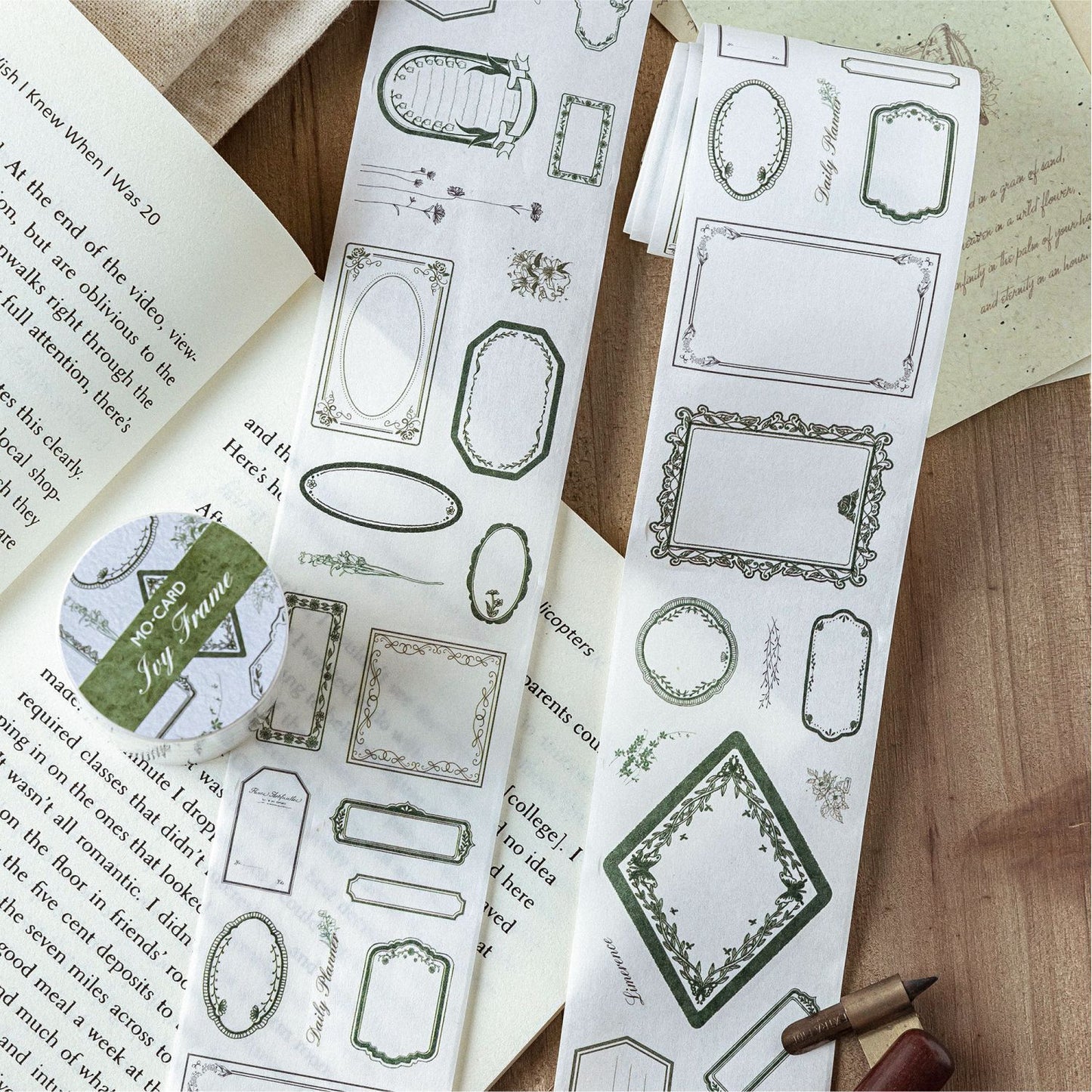 1 Roll Vintage Notepad Washi Stickers Tape SSBK
