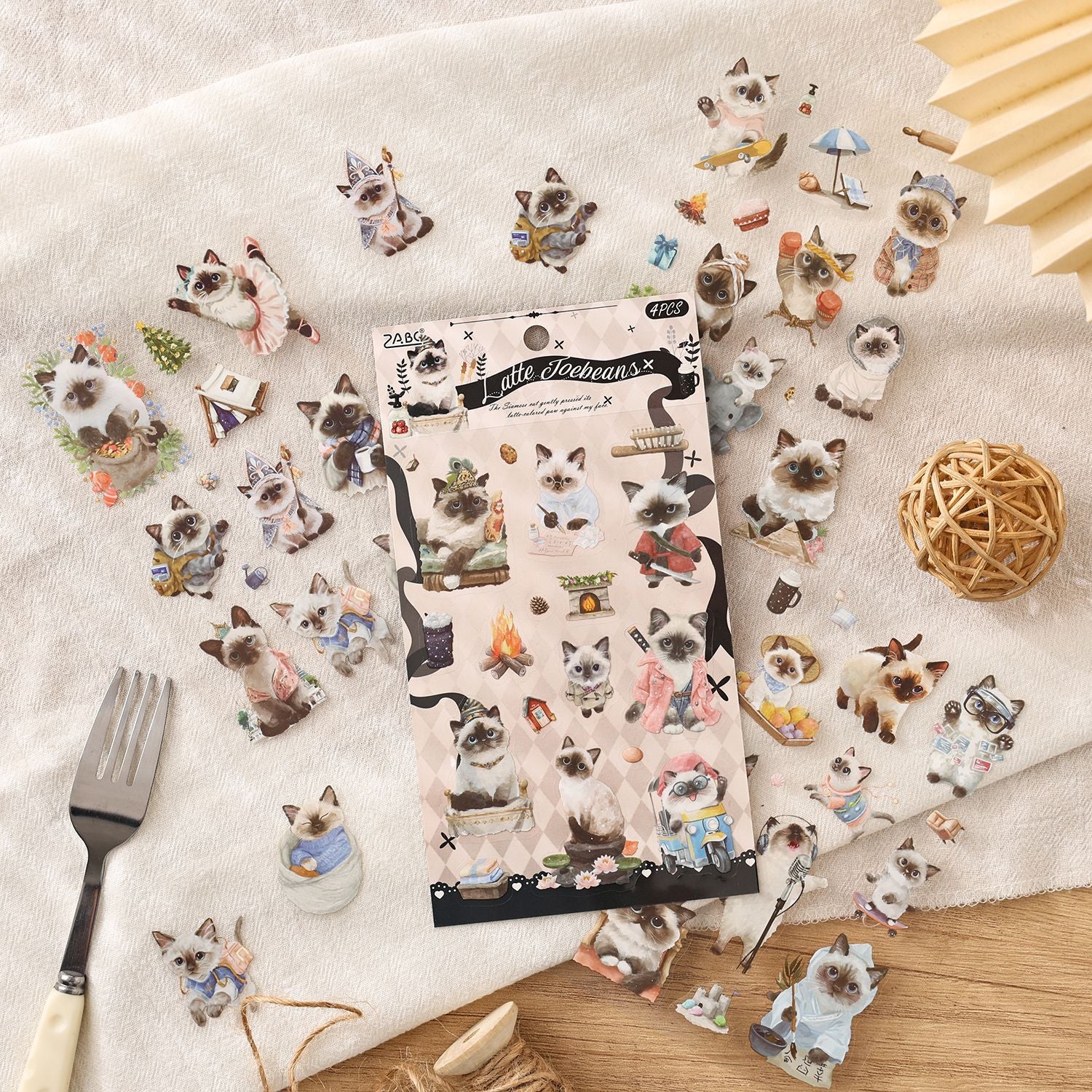 4 Sheets Cute Dog Puppy PET Stickers ZYTX