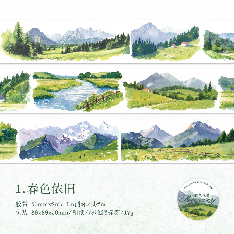 1 Roll Natuere Landscape Washi Tape SRDLT