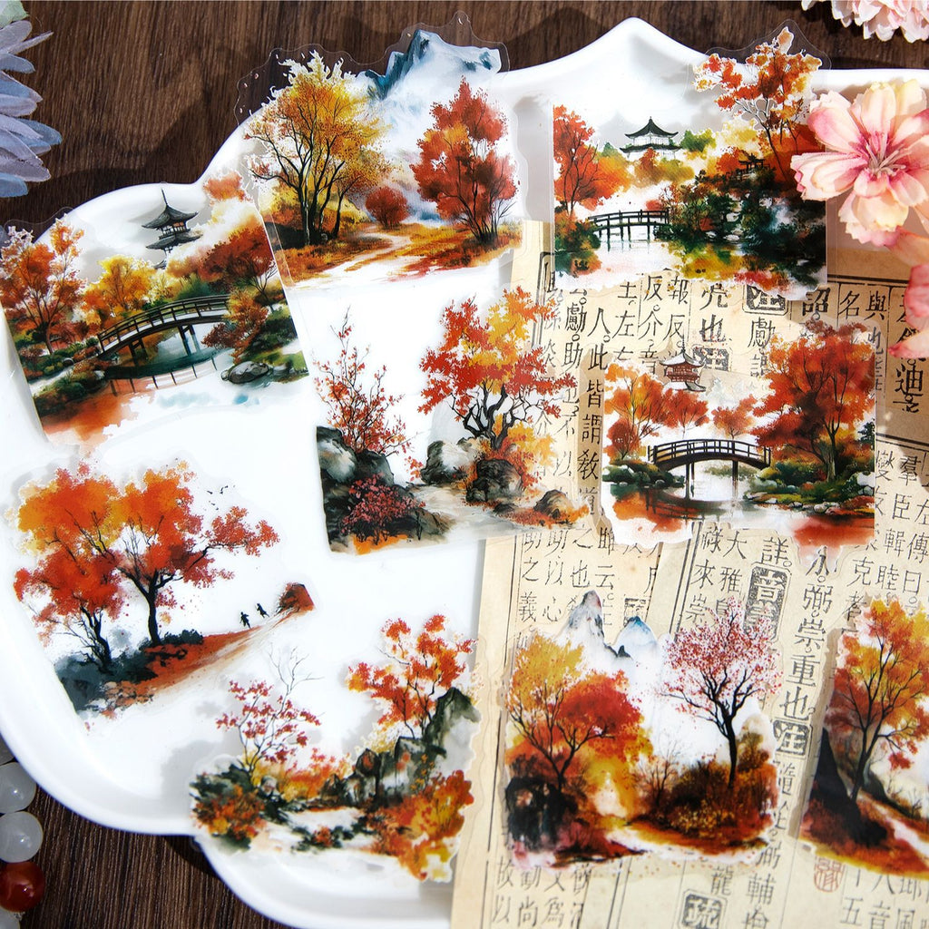 Paperbloom 20 Pcs Seasonal Landscape PET Stickers TYSS