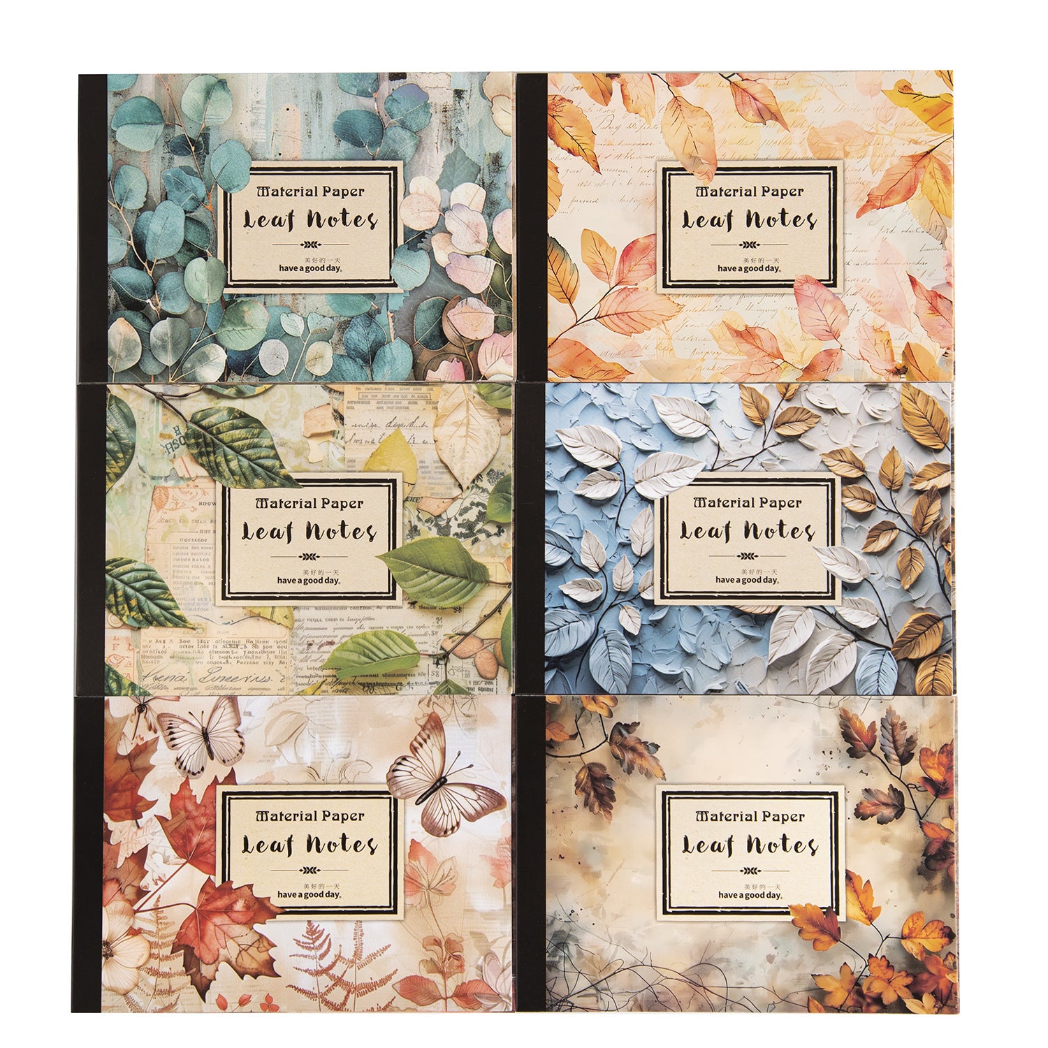 30 Sheets Forest Leaf Scrapbook Paper SYBJ