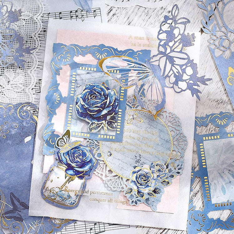 10 Pcs Gold Foil Hollow Cutout Paper FGXY