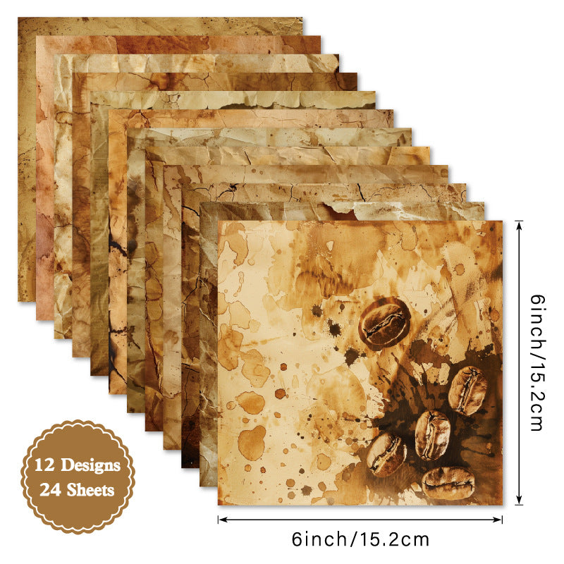 6 inch Vintage Scrapbook Paper Pad SKP602