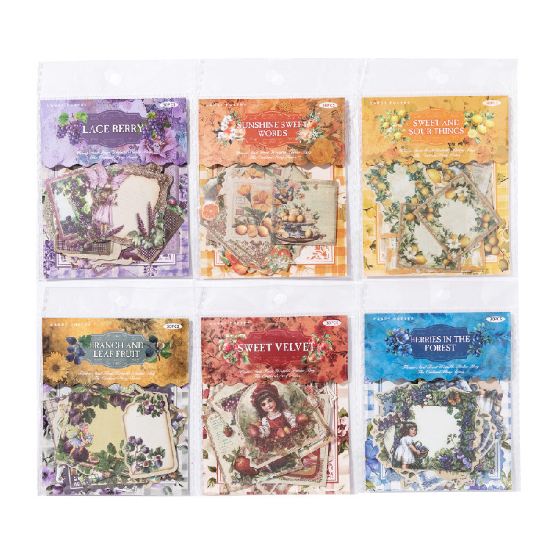 30 Pcs Fruit Orchard Stickers GYWY