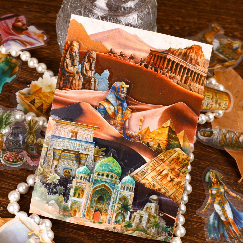 30 Pcs Egypt Theme PET Stickers YYFQ