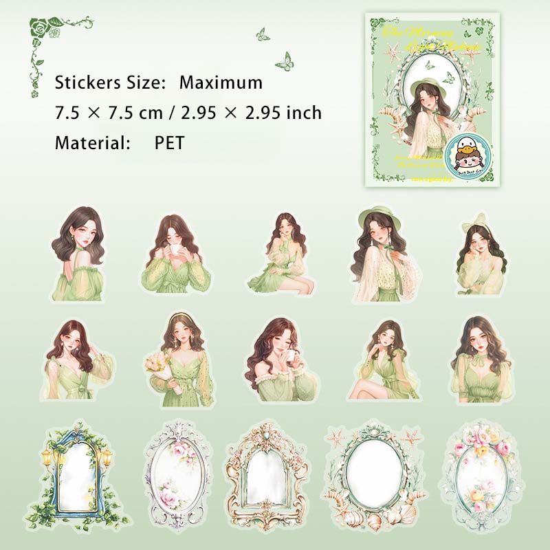 15 Pcs Party Girl PET Stickers CXQZ