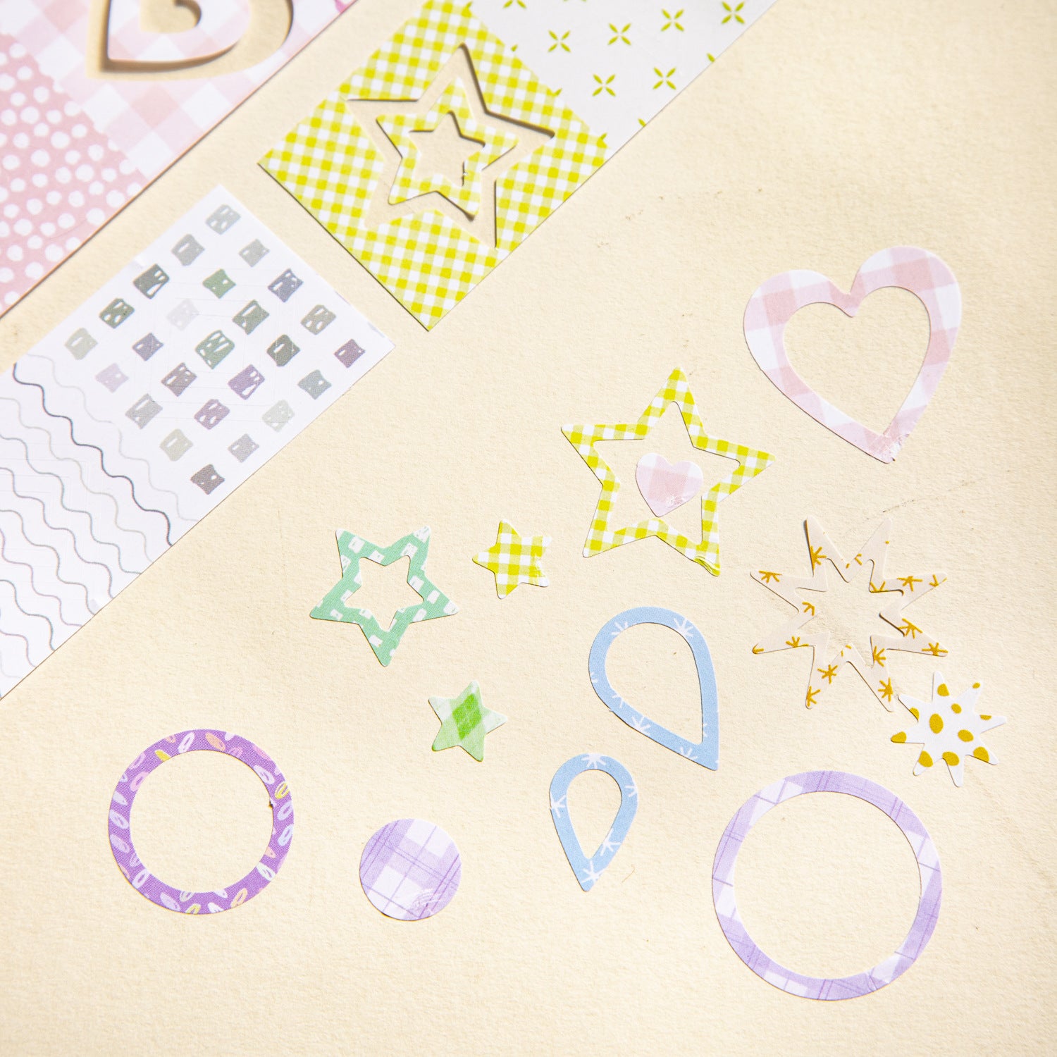 1 Roll Geometry Theme Stickers Tape HDZCQD