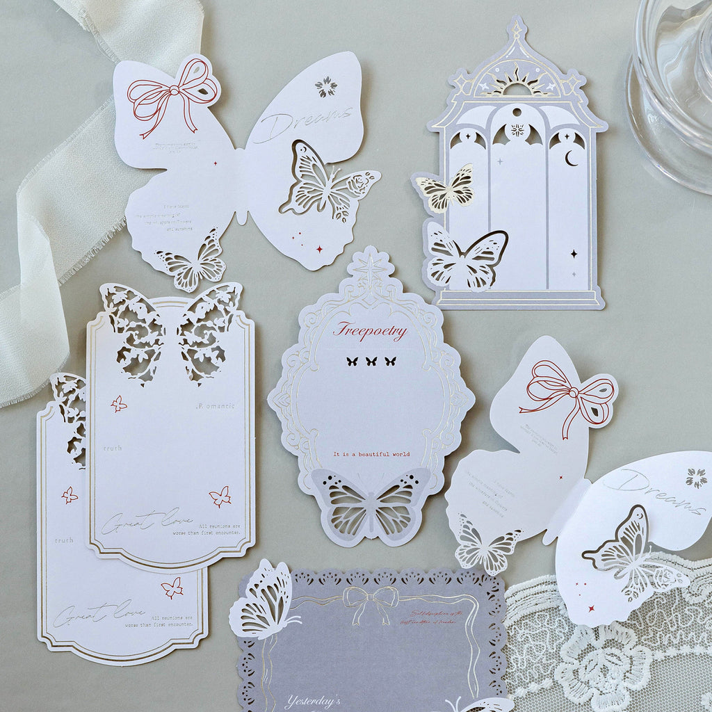 10 Pcs Butterfly Theme Notepad Paper PDWY