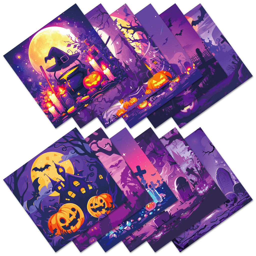 6 inch Halloween Scrapbook Paper Pad PA115