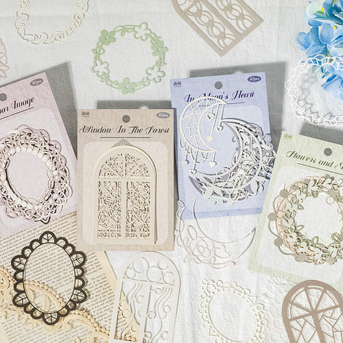 10 Pcs Cutout Scrapbook Paper ZYWS