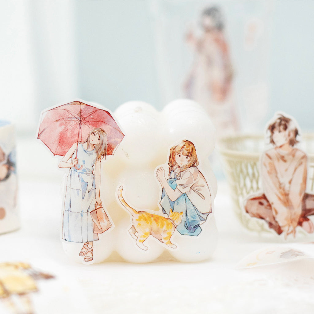 1 Roll Girl Theme Washi Stickers Tape SJHY